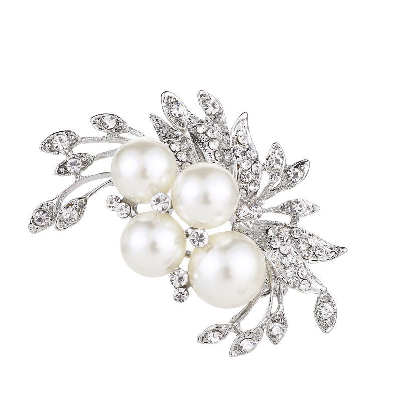Stylish Brooch with Rhinestones - Image 2