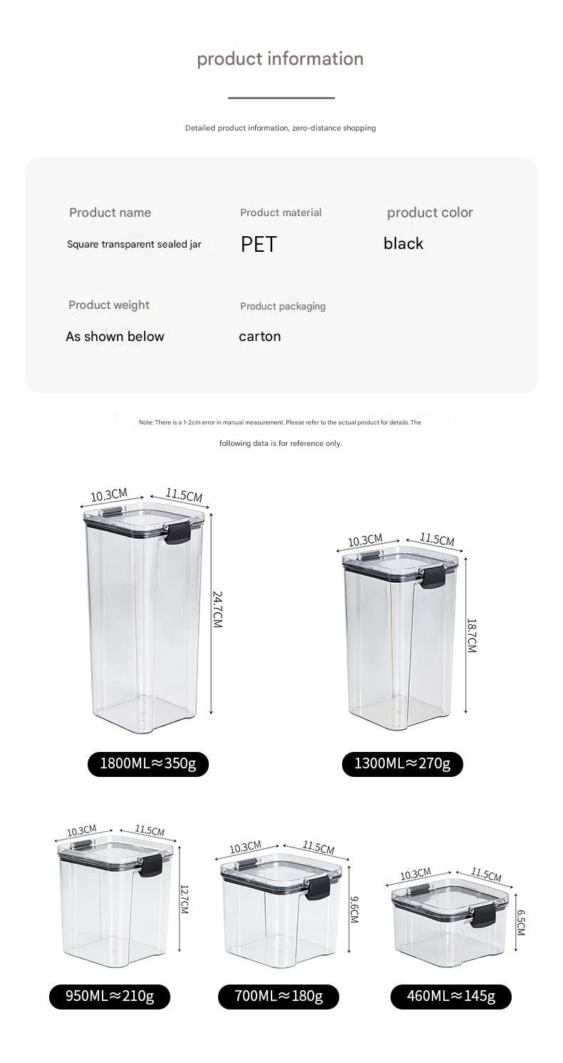clear plastic kitchen storage container 10