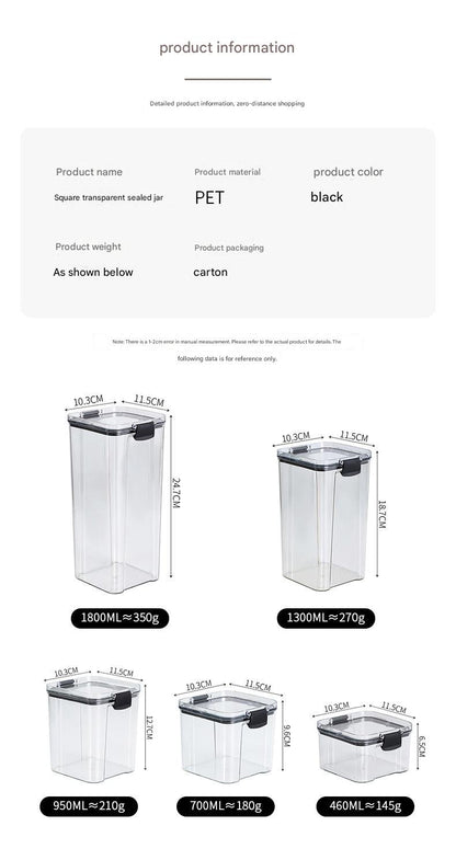 clear plastic kitchen storage container 10