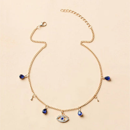 Gold-Plated Evil Eye Necklace Image 5