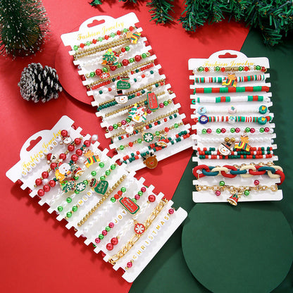 Close up of festive jewelry set