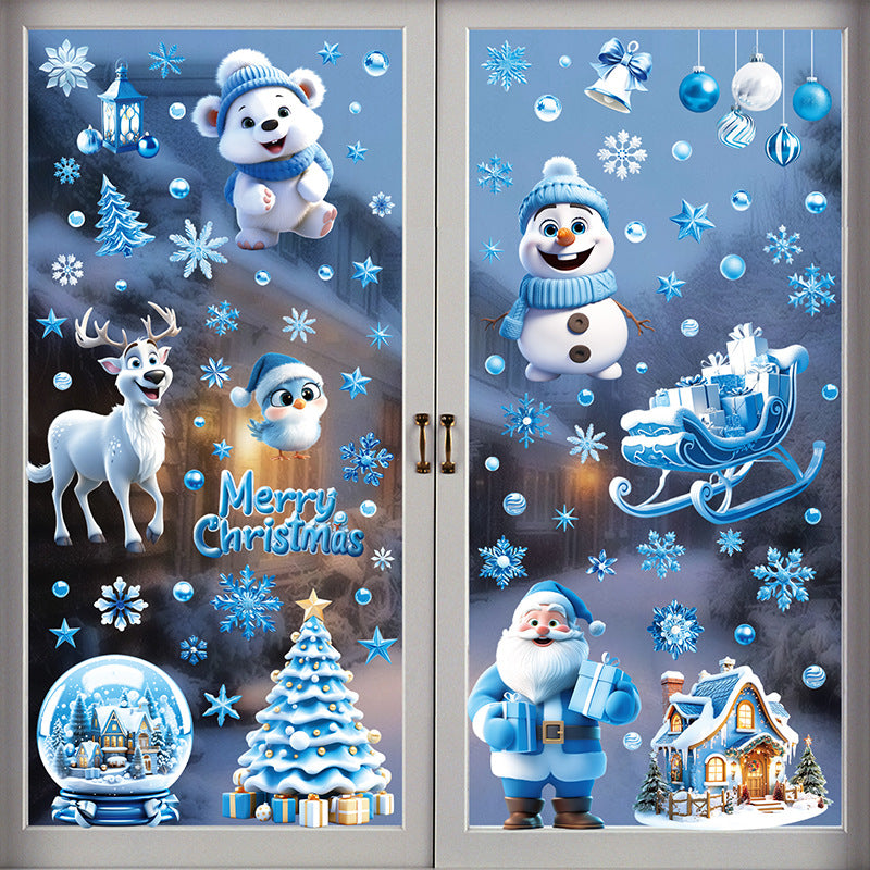 Whimsical snowman designs for window decoration