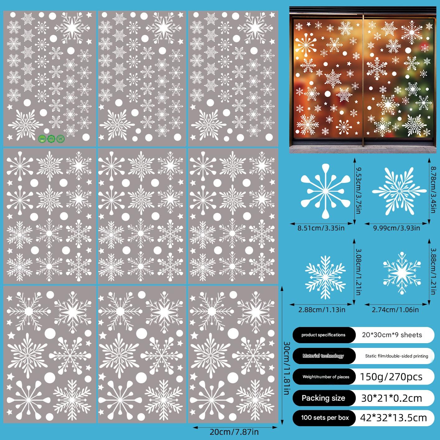 Festive window clings for holiday cheer