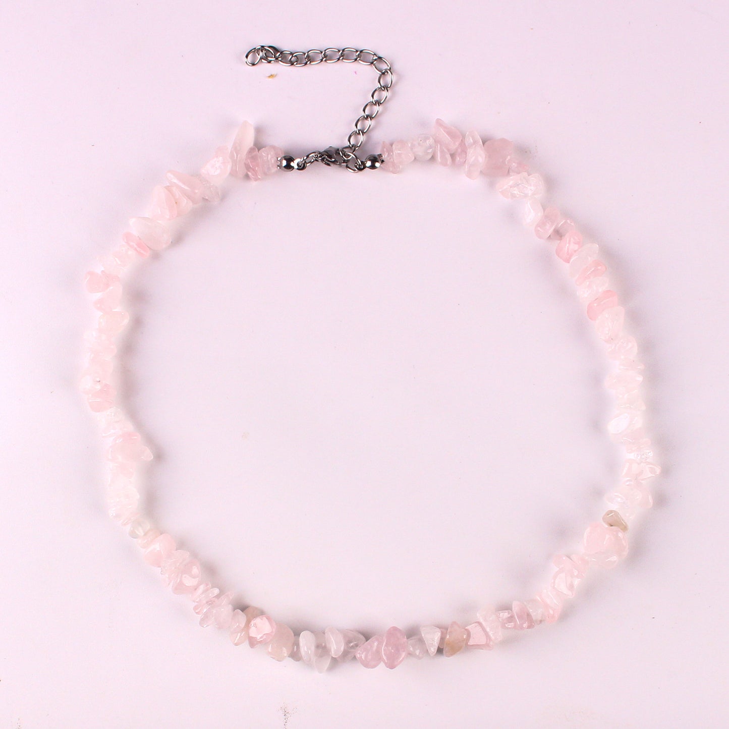 Bohemian natural stone crystal necklace image 1