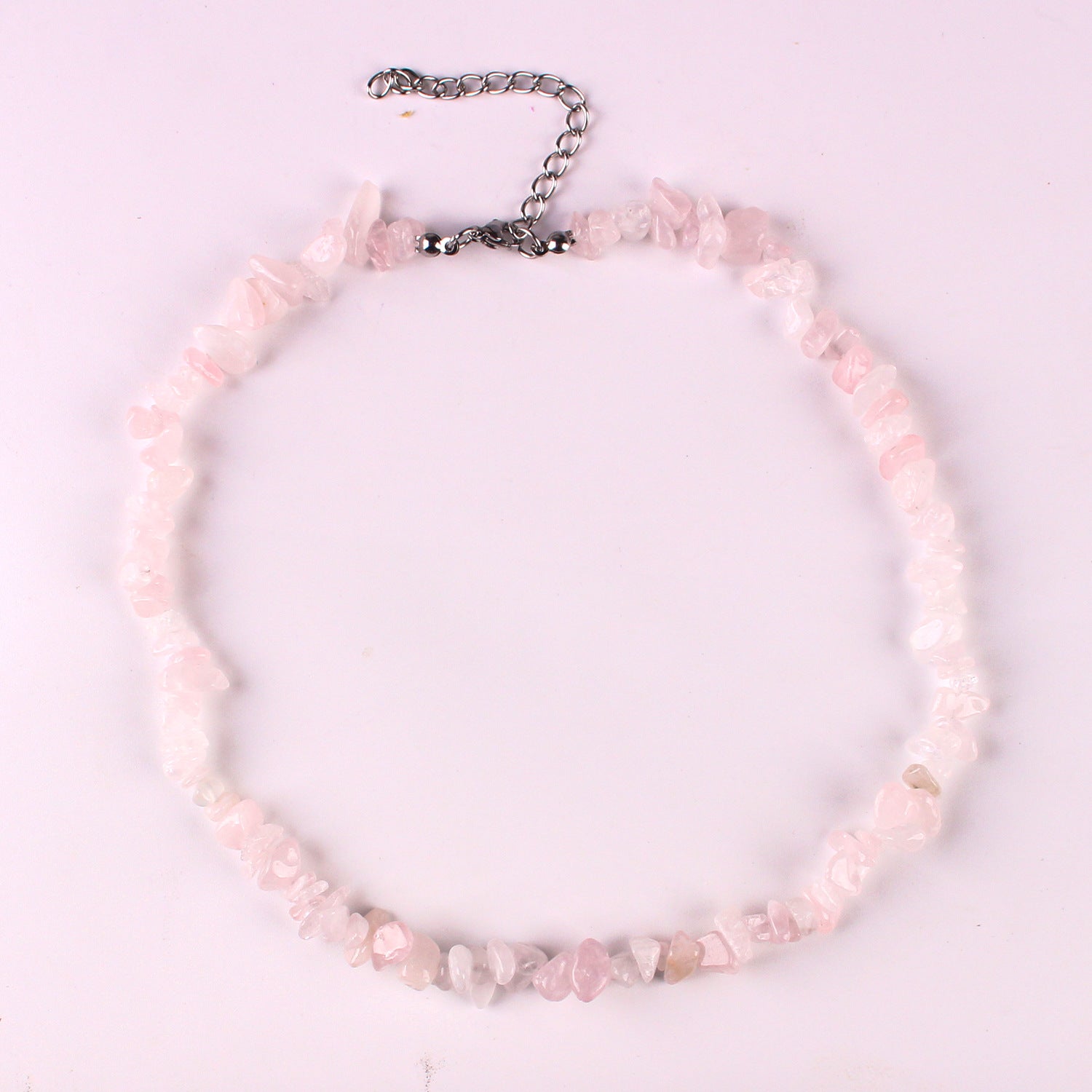 Bohemian natural stone crystal necklace image 1