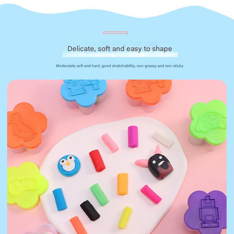 vibrant multi-color clay set