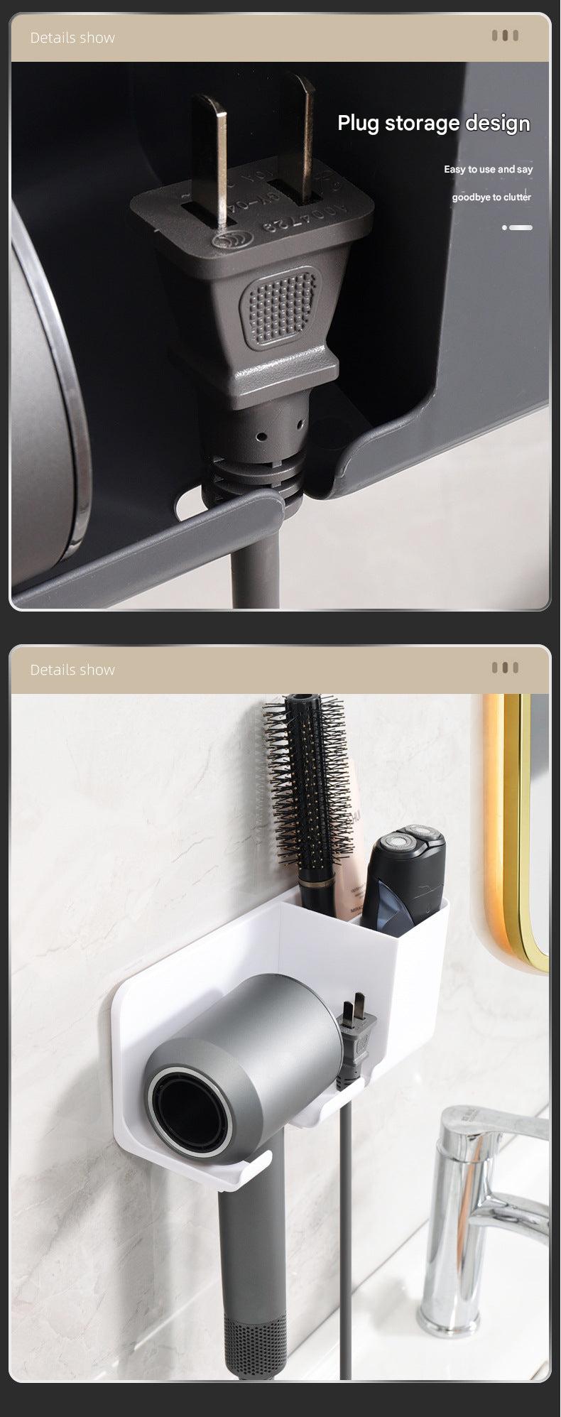 Modern hair dryer storage solution