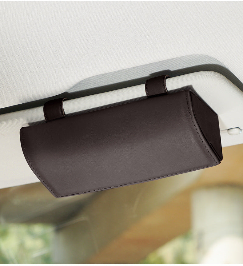 Car sunglasses holder storage accessory