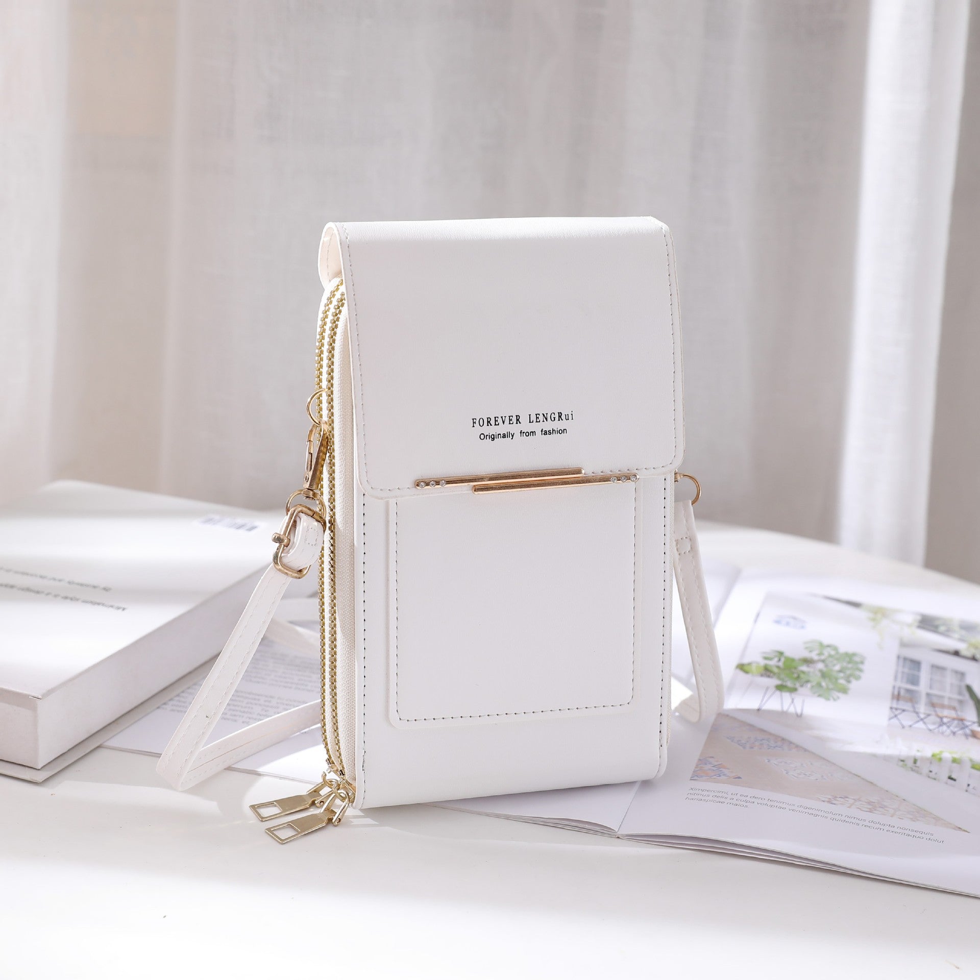 Black compact bag for everyday essentials