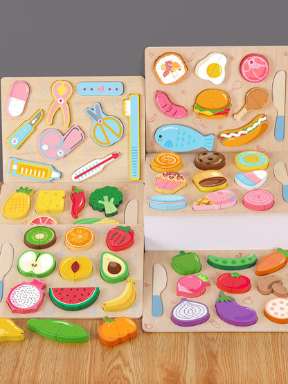 educational wooden puzzle for toddlers