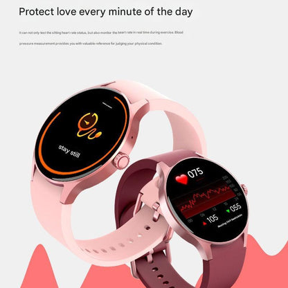 Fashionable smart fitness watch in pink
