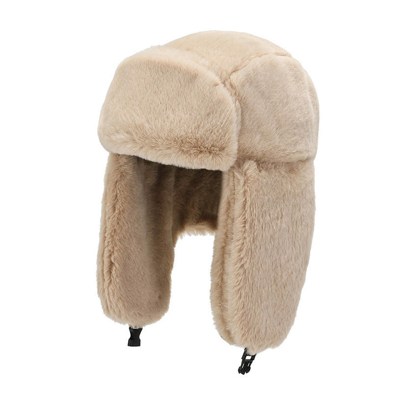 Winter earflap hat in black