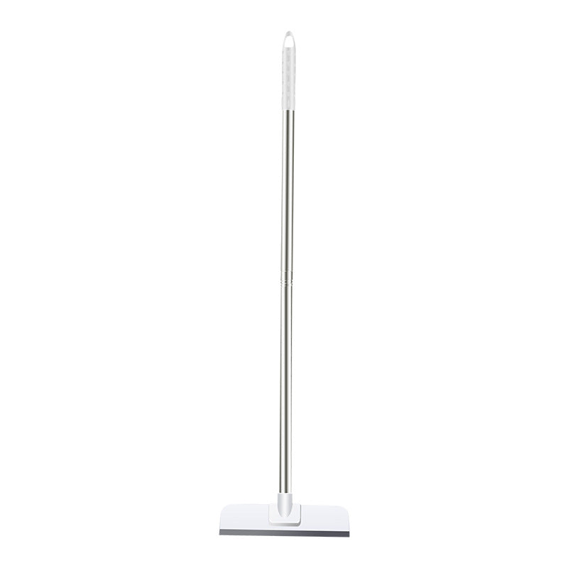 Dual-function bathroom brush in action
