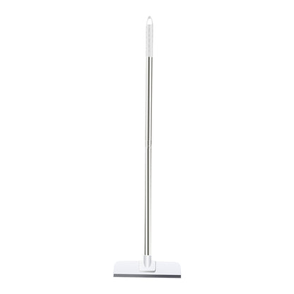 Dual-function bathroom brush in action