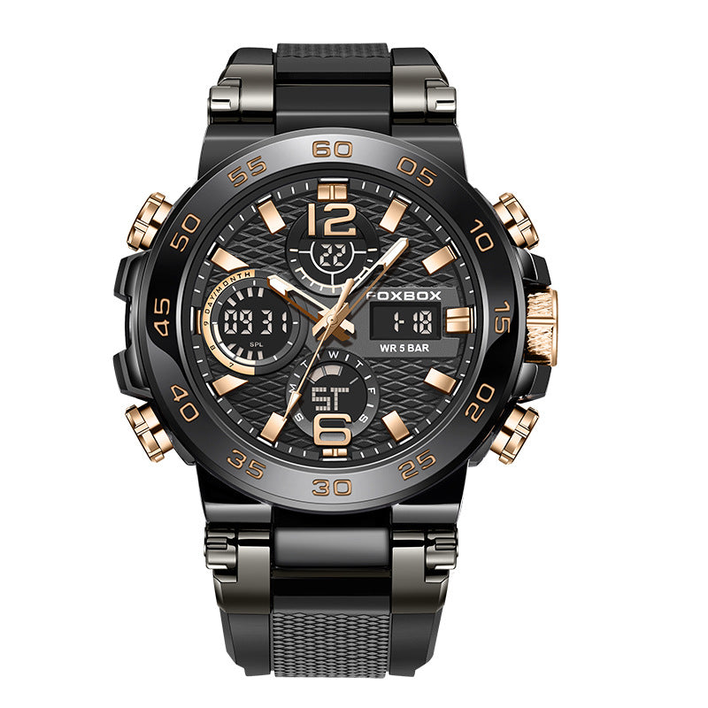 FOXBOX dual display dating sports watch