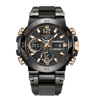 FOXBOX dual display dating sports watch