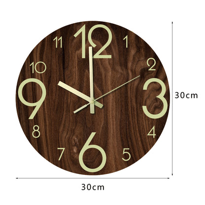 Luminous acrylic wall clock