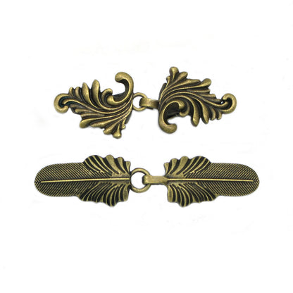Elegant vintage scarf clip in antique silver
