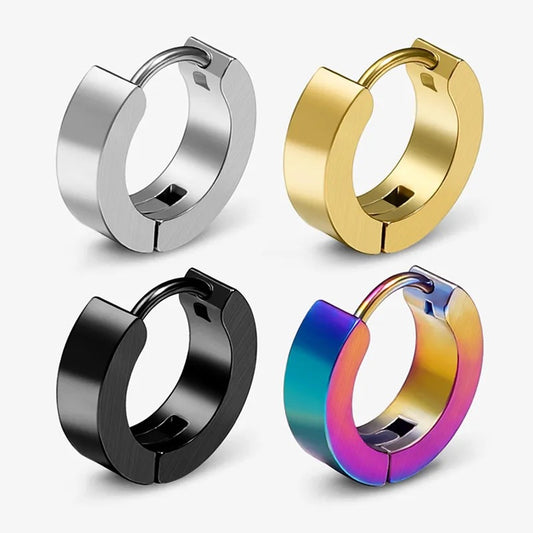 Durable and trendy titanium steel earrings