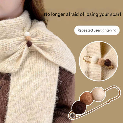 Versatile cardigan pin in use