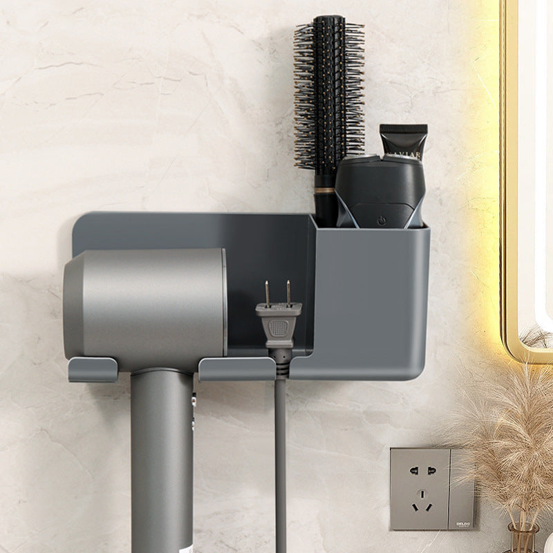 Durable plastic hair dryer holder