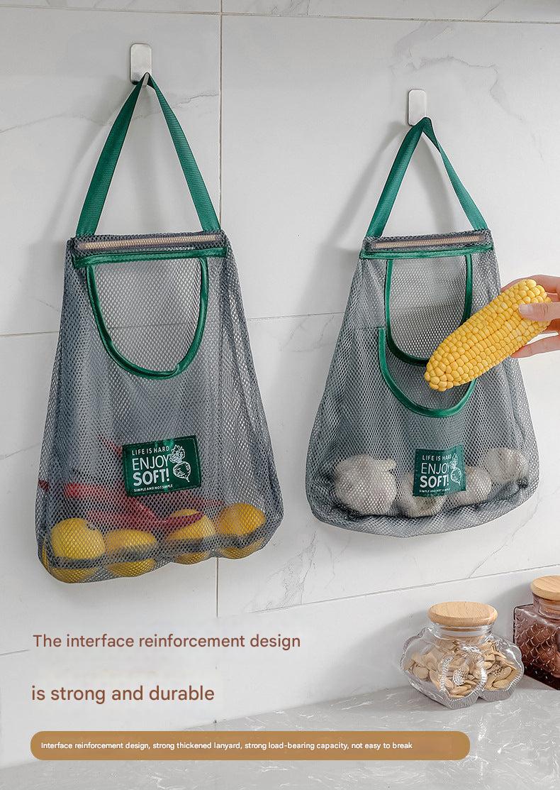 Kitchen hanging storage bag for vegetables