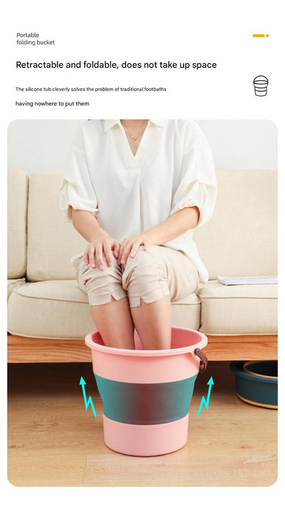 Foldable Fishing Bucket Green