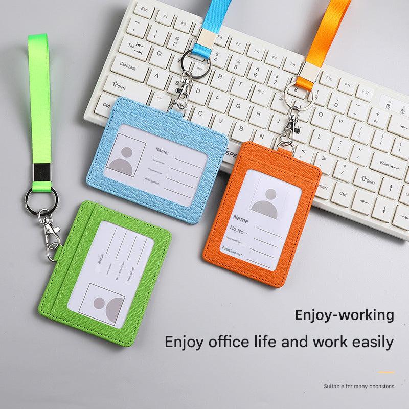 Card holder showcasing different color options for versatility