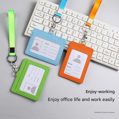 Card holder showcasing different color options for versatility