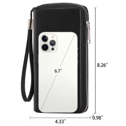 RFID wallet for women in black