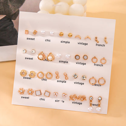 Stunning Pearl Earrings Set Image 2