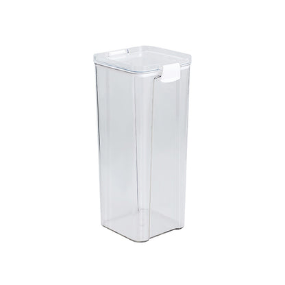 transparent food storage container for grains