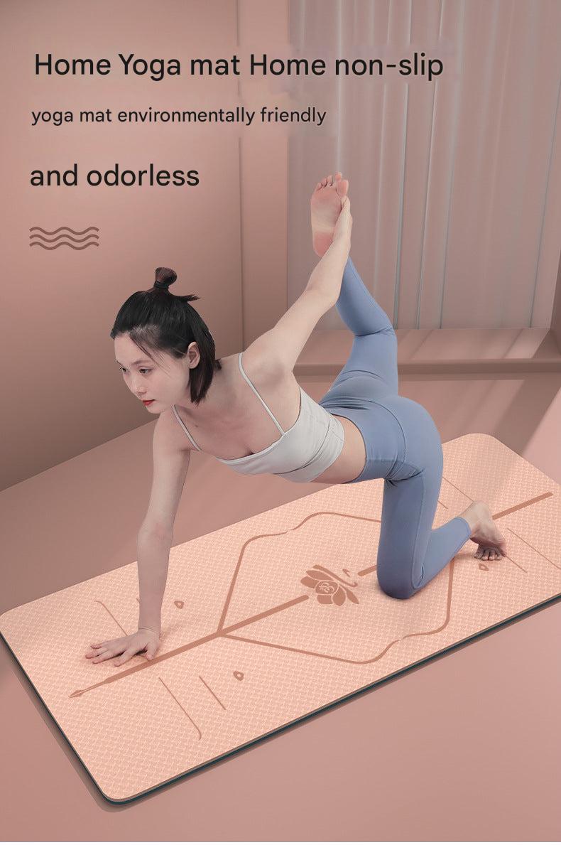 High bounce exercise mat for shock absorption