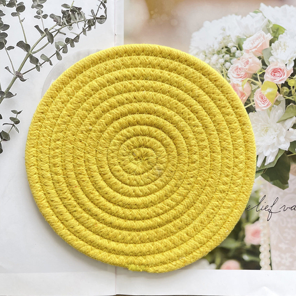 Heat resistant cotton rope placemat
