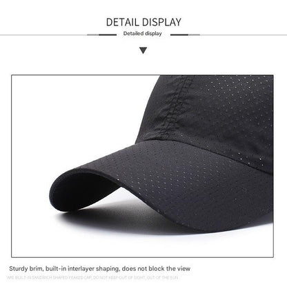 Men's quick-dry baseball cap in light beige