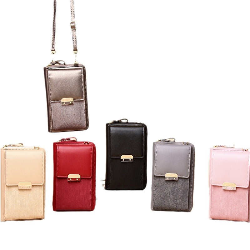 Pink trendy handbag with lock