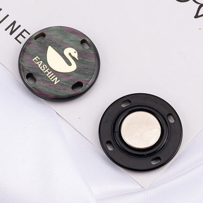 Magnetic button for curtains and shirts