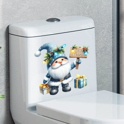 Holiday bathroom decor sticker