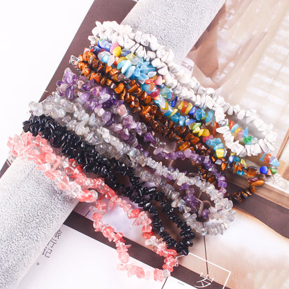 Crystal necklace with diverse stones image 9