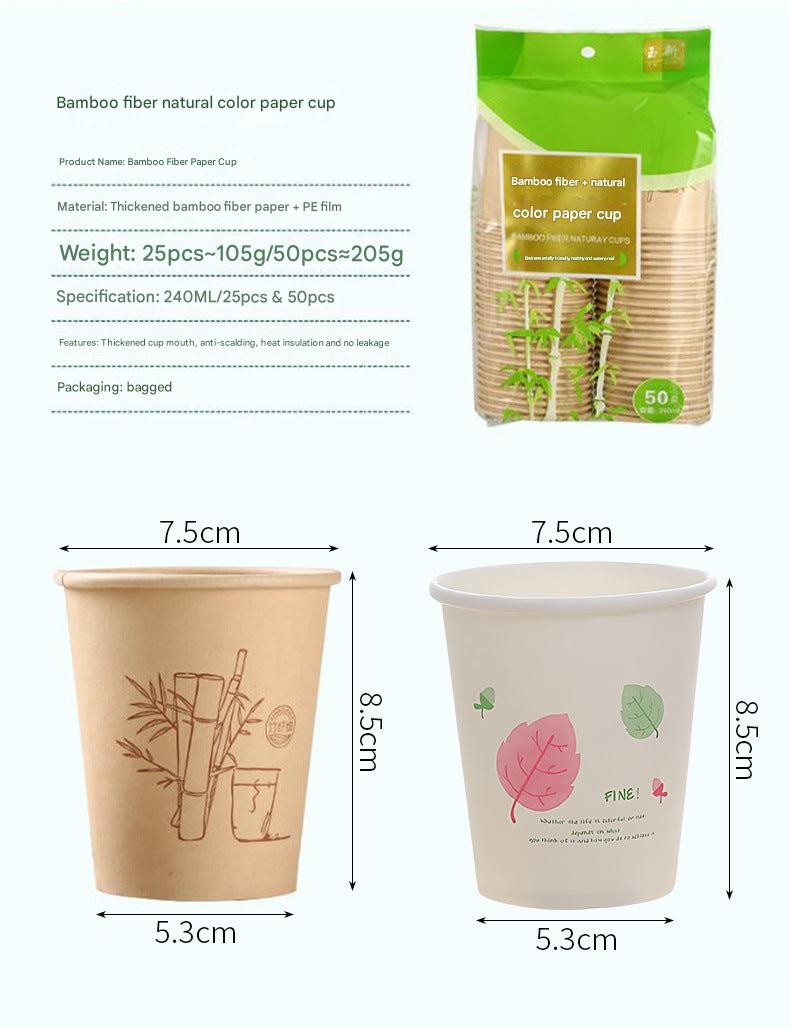 Sustainable Bamboo Fiber Disposable Cup Image 6