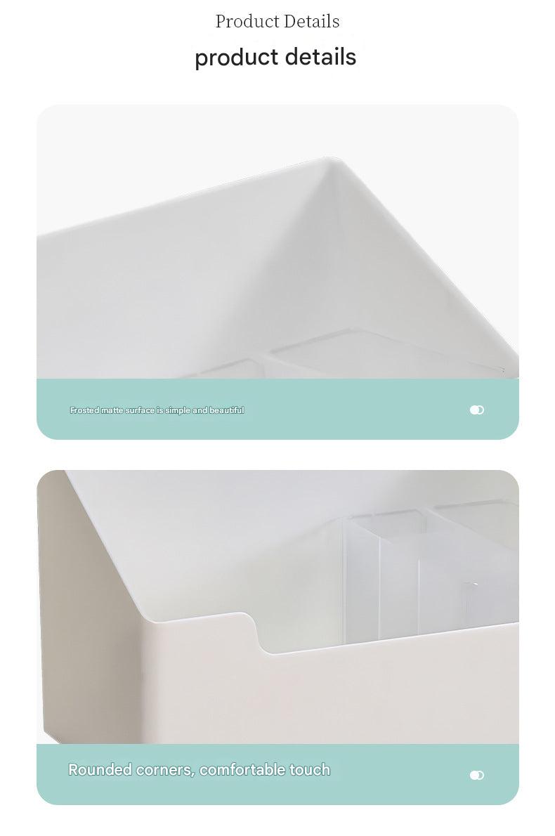 Bathroom storage organizer mounted on wall