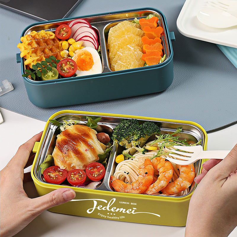 Portable Double-Layer Stainless Steel Lunch Box Image 6