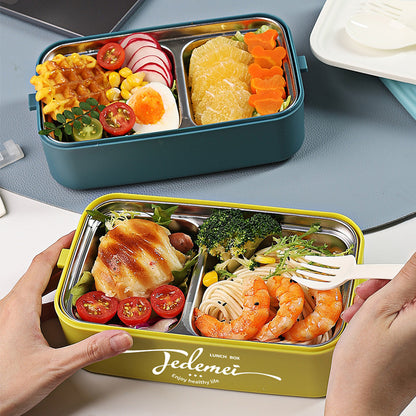 Portable Double-Layer Stainless Steel Lunch Box Image 6