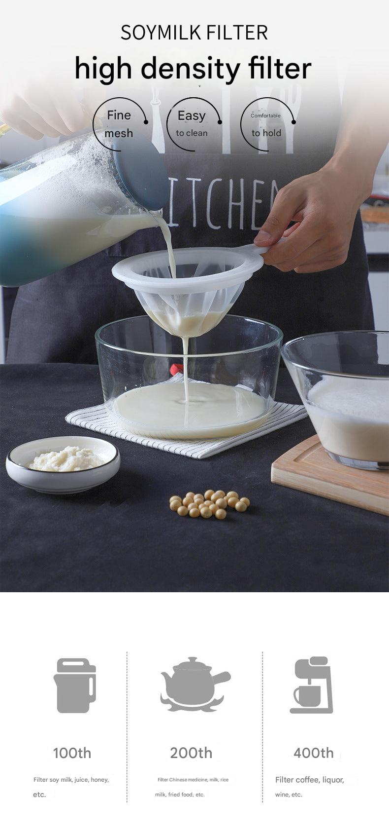 Ultra-fine kitchen strainer for soy milk