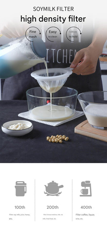 Ultra-fine kitchen strainer for soy milk