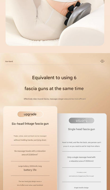 Close-up of massage gun intensity settings