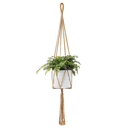 Indoor plant holder made from cotton rope - image 3