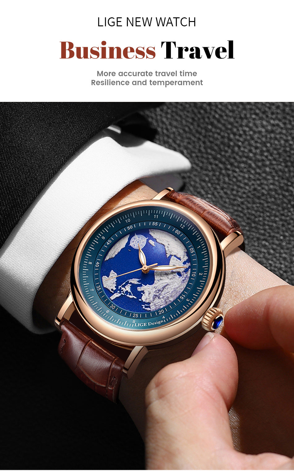 LIGE watch in business attire image 8