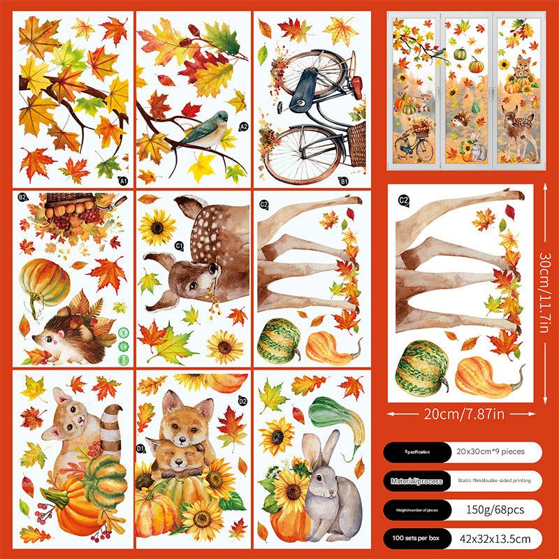 removable fall leaf decorations