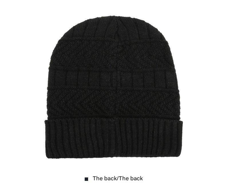 Coffee color men's beanie and scarf